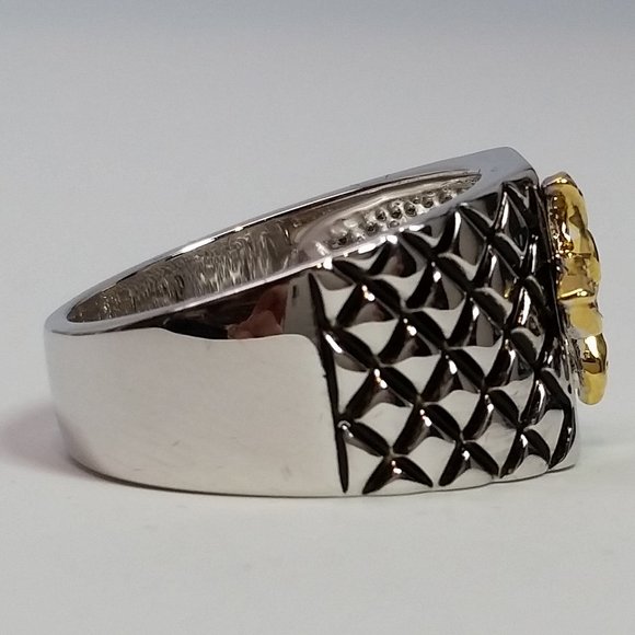 New Brave Heart Silver Men's Eagle Ring - Picture 2 of 3